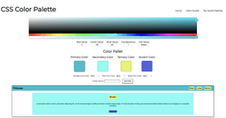 An image of the CSS Color Selector website